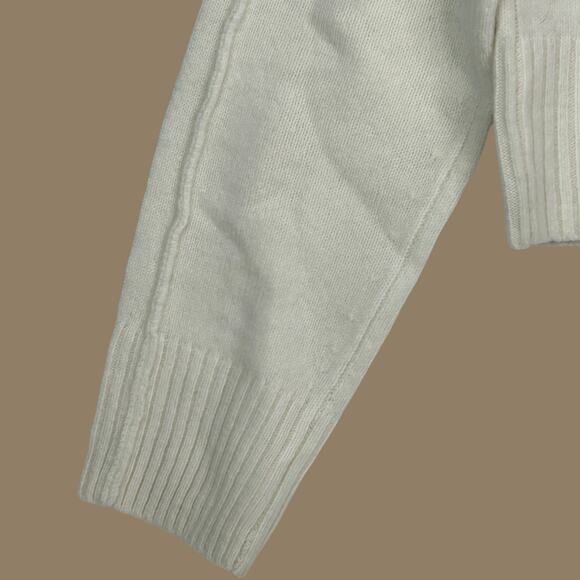 Everlane The Good Merino Wool Mock Neck Sweater Bone Women's XS NWT FLAWS - Picture 10 of 16